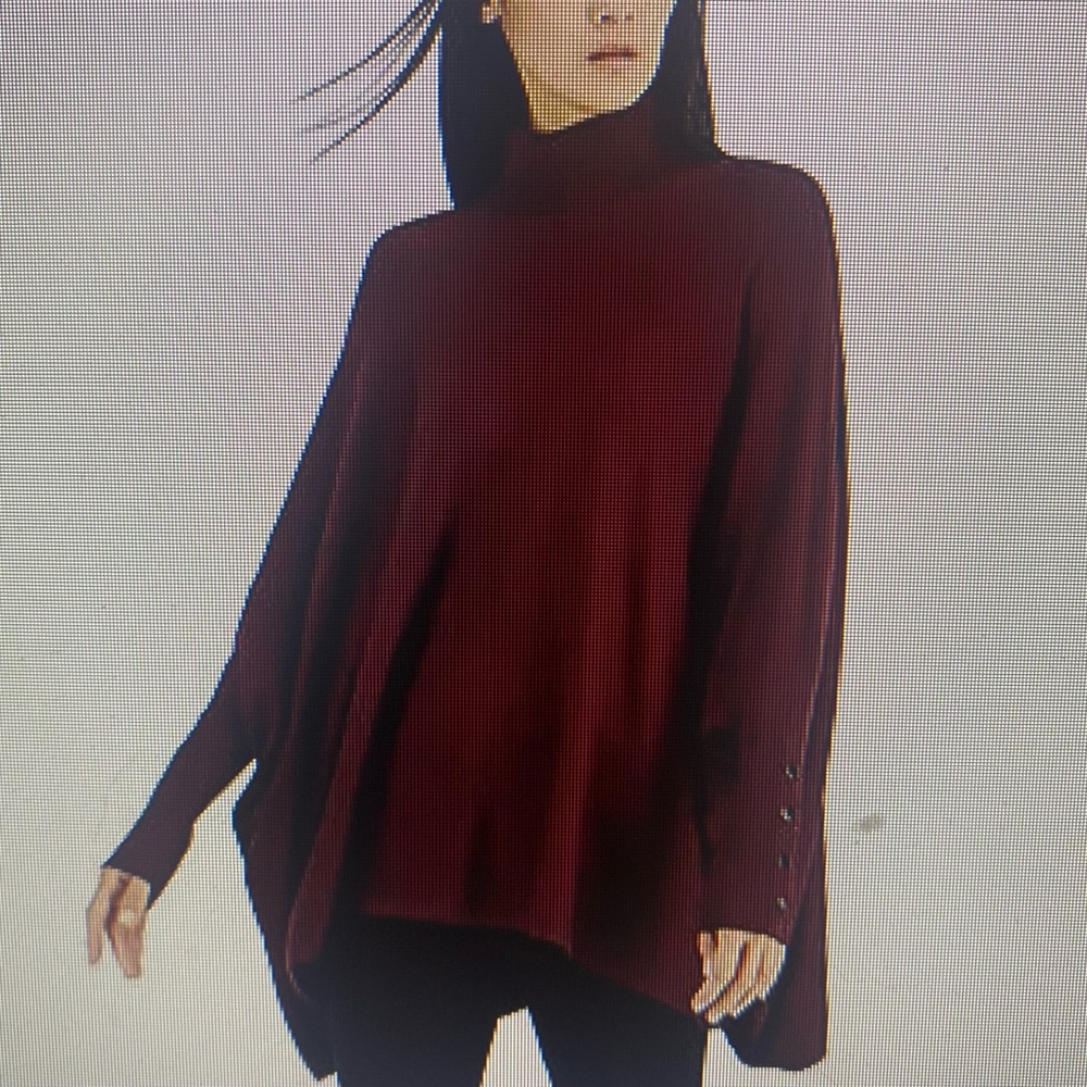 Alfa I Turtleneck Poncho, brand new, never worn.